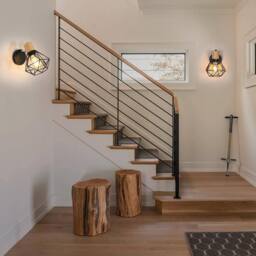 Goeco Pack of 2 Wall Light, Industrial Vintage Wall light, 360° Adjustable in Black - thumbnail 7