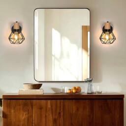 Goeco Pack of 2 Wall Light, Industrial Vintage Wall light, 360° Adjustable in Black - thumbnail 6