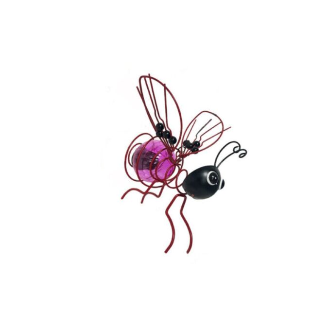Leaper Garden Decoration Hanging Luminous Simulation Insect Ornament in Purple - image 1