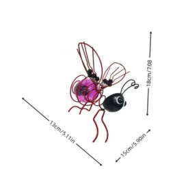 Leaper Garden Decoration Hanging Luminous Simulation Insect Ornament in Purple - thumbnail 4