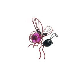 Leaper Garden Decoration Hanging Luminous Simulation Insect Ornament in Purple