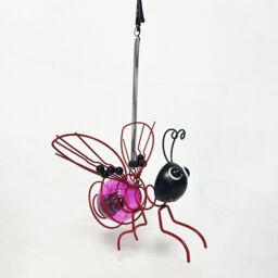 Leaper Garden Decoration Hanging Luminous Simulation Insect Ornament in Purple - thumbnail 6