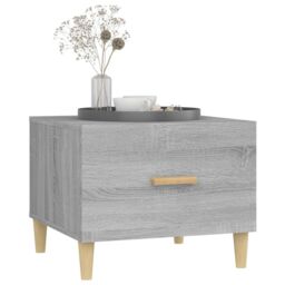 Berkfield Home Coffee Table Grey Sonoma 50x50x40 cm Engineered Wood - Size: 50 x 50 x 40 cm - thumbnail 5
