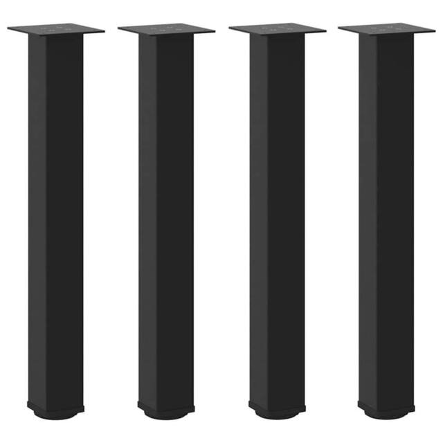 Berkfield Home Coffee Table Legs 4 pcs Black 72-74 cm Steel - image 1