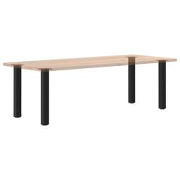 Berkfield Home Coffee Table Legs 4 pcs Black 72-74 cm Steel - thumbnail 8