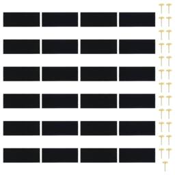 Berkfield Home Insect Door Curtains 2 pcs with Magnet Blocks Black 220x130 cm - thumbnail 4
