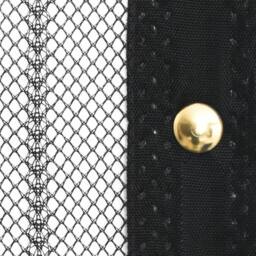 Berkfield Home Insect Door Curtains 2 pcs with Magnet Blocks Black 220x130 cm - thumbnail 6