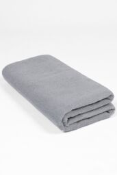 OHS Plain Microfibre Quick Dry Beach Towel Bathroom in Charcoal - thumbnail 2