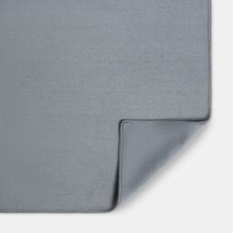 OHS Plain Microfibre Quick Dry Beach Towel Bathroom in Charcoal - thumbnail 5