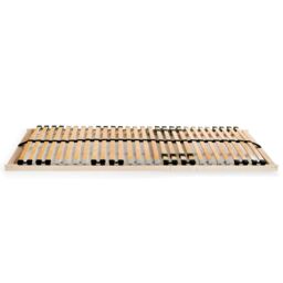 Berkfield Home Slatted Bed Base with 28 Slats 7 Zones 70x200 cm in Brown - thumbnail 2