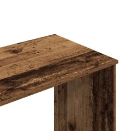 Berkfield Home Desk Old Wood 102x76x50 cm Engineered Wood in Brown - Size: 102 x 76 x 50 cm - thumbnail 7