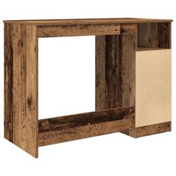 Berkfield Home Desk Old Wood 102x76x50 cm Engineered Wood in Brown - Size: 102 x 76 x 50 cm - thumbnail 6