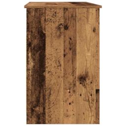 Berkfield Home Desk Old Wood 102x76x50 cm Engineered Wood in Brown - Size: 102 x 76 x 50 cm - thumbnail 5