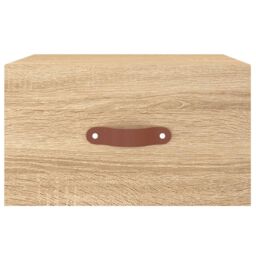 Berkfield Home Wall-mounted Bedside Cabinet Sonoma Oak 35x35x20 cm in Brown - Size: 35 x 35 x 20 cm - thumbnail 5