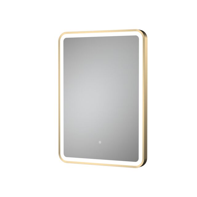 Balterley Rectangular Framed LED Mirror & Demister, 700x500mm - Brushed Brass in Metallics - image 1