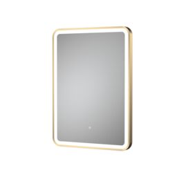 Balterley Rectangular Framed LED Mirror & Demister, 700x500mm - Brushed Brass in Metallics - thumbnail 1