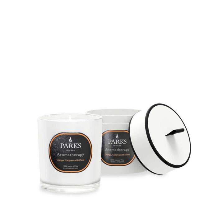 Parks Candles AROMATHERAPY 220G ORANGE CEDARWOOD & CLOVE in White - Size: 200g