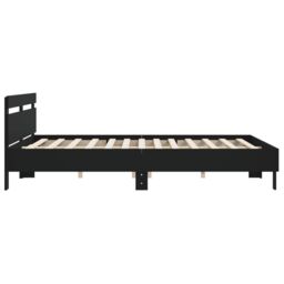 Berkfield Home Bed Frame without Mattress Black 180x200 cm Super King - thumbnail 6