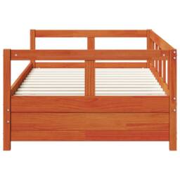 Berkfield Home Daybed without Mattress Wax Brown 80x200 cm Solid Wood Pine - thumbnail 6