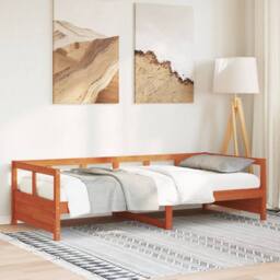 Berkfield Home Daybed without Mattress Wax Brown 80x200 cm Solid Wood Pine - thumbnail 2