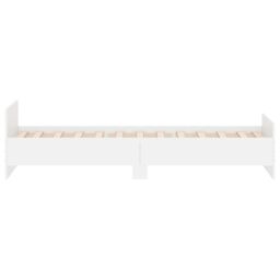 Berkfield Home Bed Frame White 90x190 cm Single Engineered Wood - thumbnail 5