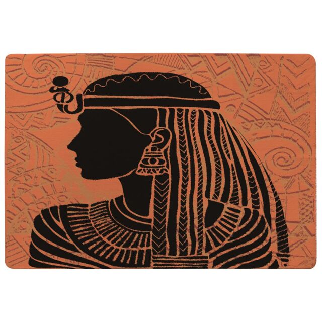 Benjamin Tate Design Egyptian Women On Orange Rug in Natural - Size: Large - image 1