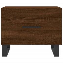 Berkfield Home Decorative Coffee Table Brown Oak 50x50x40 cm Engineered Wood - Size: 50 x 50 x 40 cm - thumbnail 5