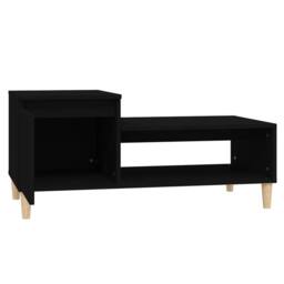 Berkfield Home Decorative Coffee Table Black 100x50x45 cm Engineered Wood - Size: 100 x 50 x 45 cm - thumbnail 6