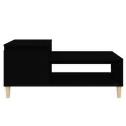 Berkfield Home Decorative Coffee Table Black 100x50x45 cm Engineered Wood - Size: 100 x 50 x 45 cm - thumbnail 5