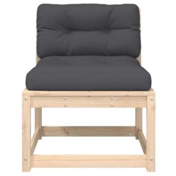 Berkfield Home Garden Sofas with Cushions 2pcs Solid Wood Pine in Brown - thumbnail 6