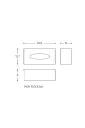 Cosmic Tissue Box Cover, Steel, Free-standing, Collection Architect S+ in White - thumbnail 6