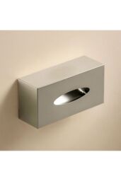 Cosmic Tissue Box Cover, Steel, Free-standing, Collection Architect S+ in White - thumbnail 2