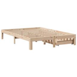 Berkfield Home Bed Frame with Drawers without Mattress 120x190 cm Small Double in Light Tan - thumbnail 8