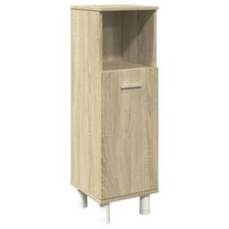 Berkfield Home Bathroom Cabinet Sonoma Oak 30.5x30x95 cm Engineered Wood in Light Brown