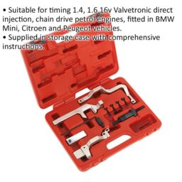 Loops Petrol Engine Timing Tool Kit - CHAIN DRIVE - For Citroen Peugeot & Mini 1.4 1.6 - thumbnail 2