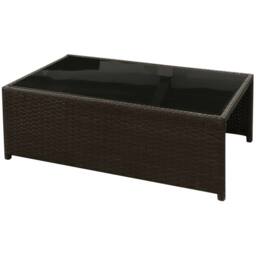 Berkfield Home Soft 8 Piece Garden Lounge Set with Cushions Poly Rattan Brown - thumbnail 7