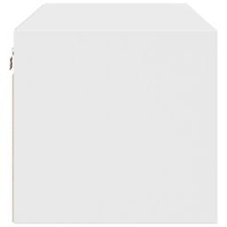 Berkfield Home Wall Cabinet with Glass Doors White 102x37x35 cm - Size: 102 x 37 x 35 cm - thumbnail 7