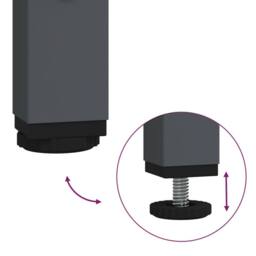 Berkfield Home Highboard¬†Anthracite 68x39x103.5 cm Steel in Dark Grey - thumbnail 8