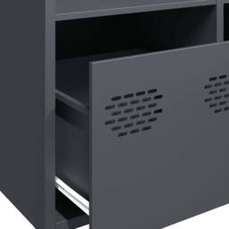 Berkfield Home Highboard¬†Anthracite 68x39x103.5 cm Steel in Dark Grey - thumbnail 9