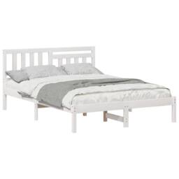 Berkfield Home Modern with Headboard White 120 x 190 cm Solid pine wood