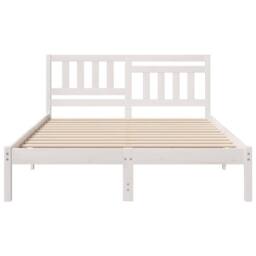 Berkfield Home Modern with Headboard White 120 x 190 cm Solid pine wood - thumbnail 5