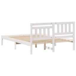 Berkfield Home Modern with Headboard White 120 x 190 cm Solid pine wood - thumbnail 7
