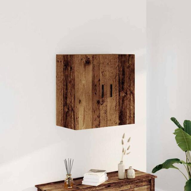 Berkfield Home Wall Cabinet Old Wood 60x31x60 cm Engineered Wood in Brown - Size: 60 x 31 x 60 cm - image 1