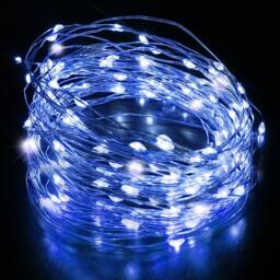 Desiretech LED Battery-Powered Fairy Lights Copper Wire String Lights 2Pack 50LED in Blue