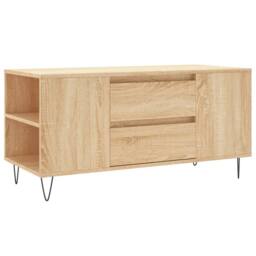 Berkfield Home Coffee Table Sonoma Oak 102x44.5x50 cm Engineered Wood in Light Tan