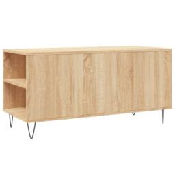 Berkfield Home Coffee Table Sonoma Oak 102x44.5x50 cm Engineered Wood in Light Tan - thumbnail 8