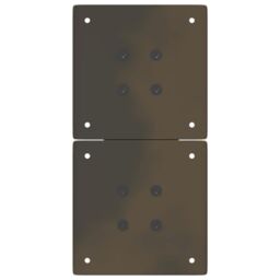 Berkfield Home Coffee Table Legs X-Shaped 2 pcs Natural Steel 28x(42-43) cm Steel in Brown - thumbnail 7
