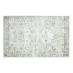Marlow 160x230cm Non Slip Living Room Floor Rug Washable Carpet in Warm White - Size: 120 cm x 180 cm - thumbnail 3