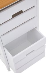 Orsina Compact Design 2 Drawer Chest, Modern Design Chest Of Drawers For Livingroom, Minimalist Storage Chest in White - thumbnail 6