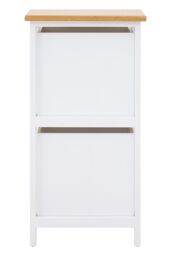 Orsina Compact Design 2 Drawer Chest, Modern Design Chest Of Drawers For Livingroom, Minimalist Storage Chest in White - thumbnail 2
